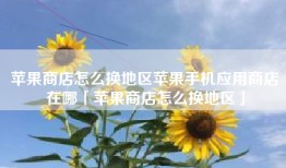 苹果商店怎么换地区苹果手机应用商店在哪「苹果商店怎么换地区」